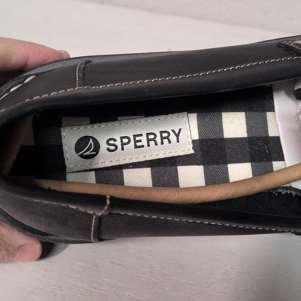 Sperry Bayside Platform Loafers 9.5W Leather Chunky Slip On 90s Minimalist - Picture 7 of 8